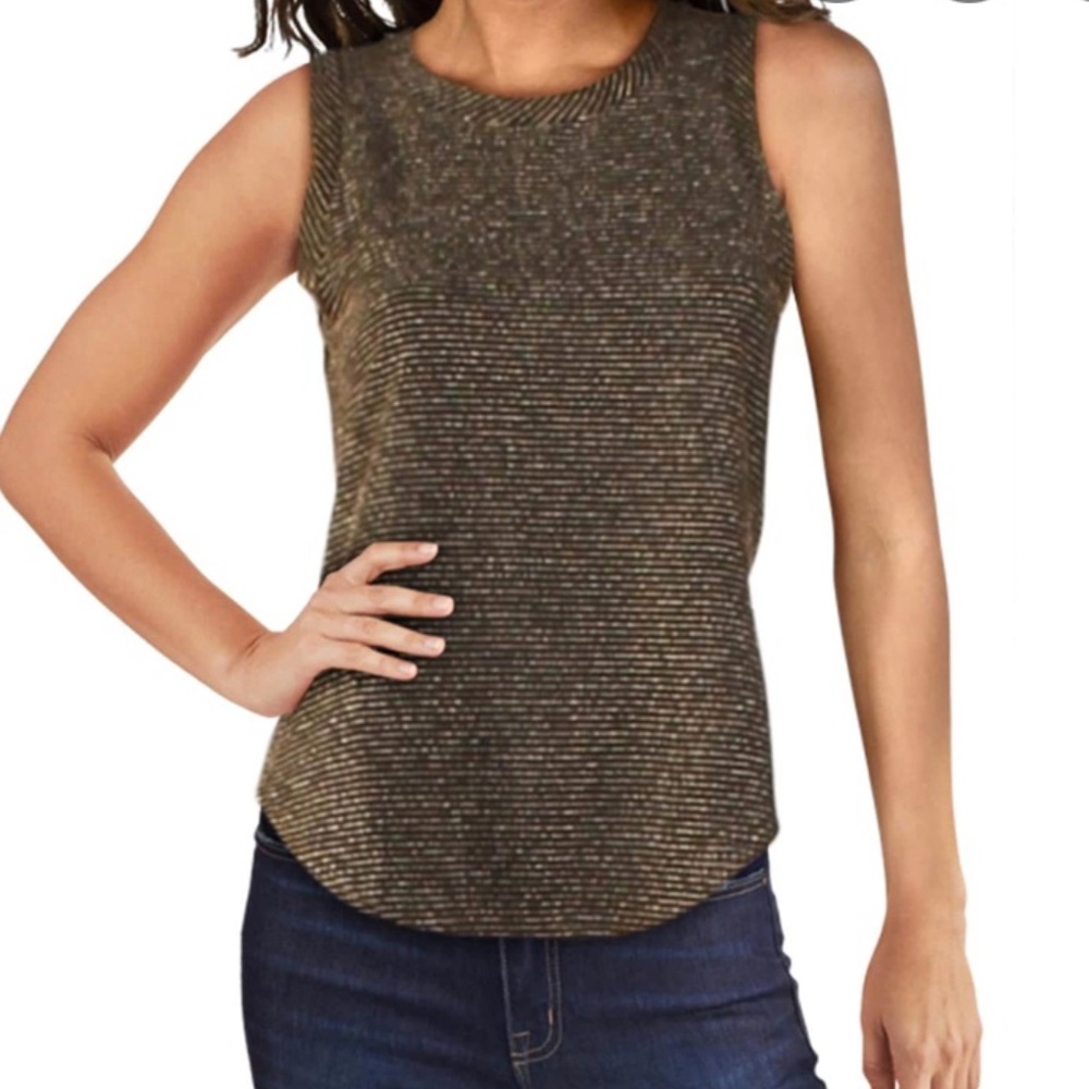 NWOT Chaser Black and Gold Top Size S